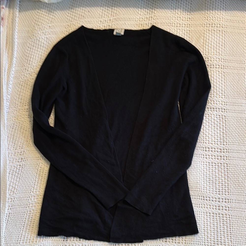Vintage TSE Cashmere Classic Black Cardigan
